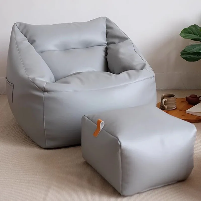 Floor Single Bean Bag Sofa Bedroom Lounge Recliner Individual Comfy Reading Bean Bag Sofa Small Puffs Para Sentar Furniture HDH