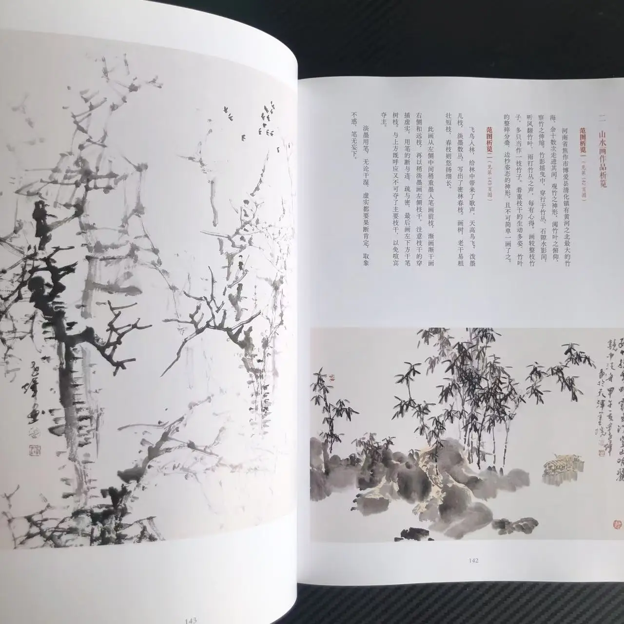 رسم الفرشاة الصينية: تقنيات شجرة حديقة بذور الخردل - البرنامج التعليمي خطوة بخطوة ودليل نقل الحبر