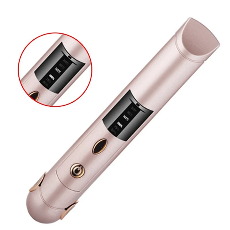 Portable Cordless Hair Straightener For Travel Mini USB Rechargeable Flat Iron With Ceramic Plates