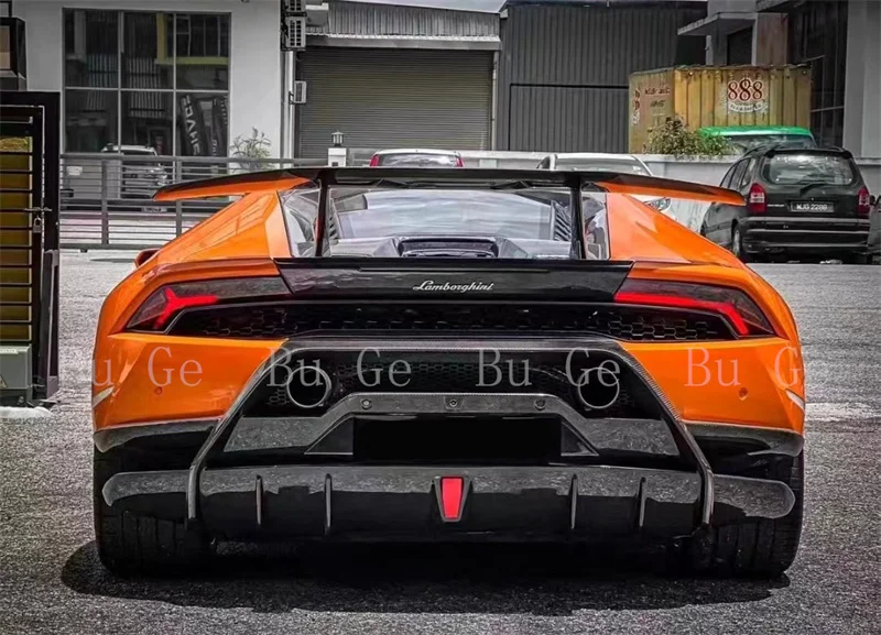 

Used for Lamborghini Huracan LP580/LP610 Upgrade LP640 P Style Forged Grain Rear Bumper Grille Body Kit