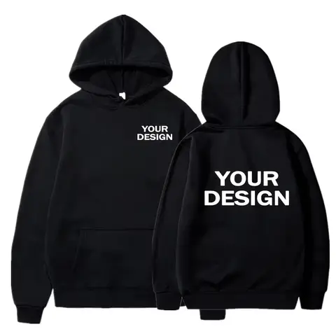2025 Custom Prints Men's Women's Hoodies Loose Casual Wear Solid Color Hoodies Long Sleeve Hooded Personality Streetwear Sweatsh