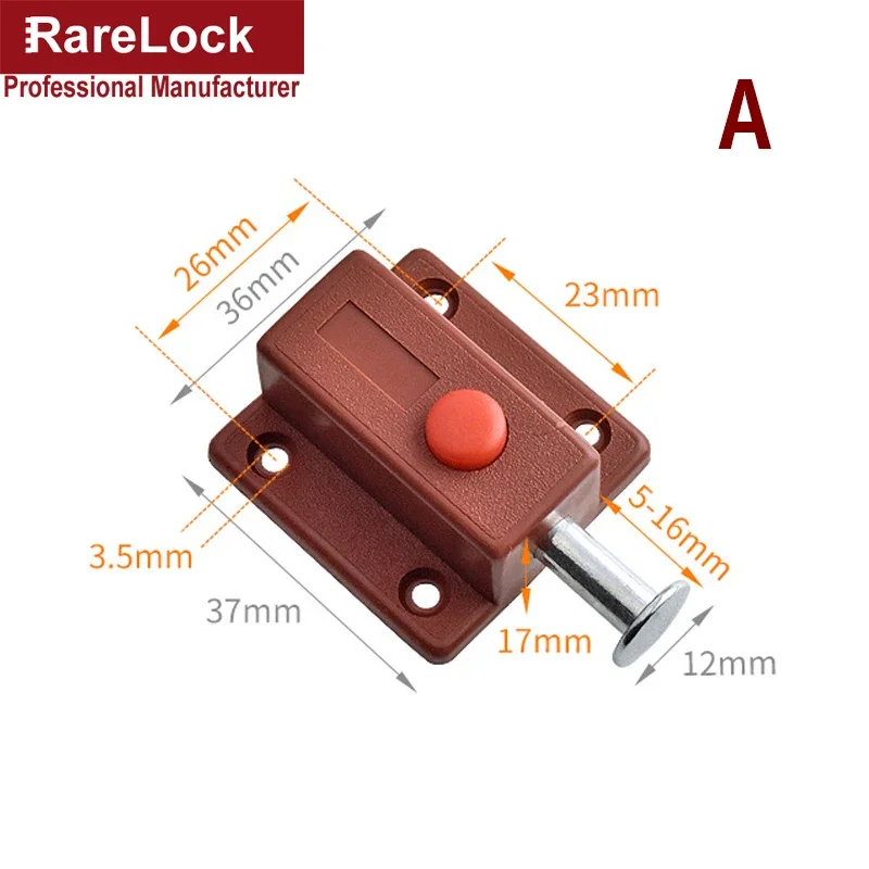 5pcs Latch Thumb Lock For Door Window Cabinet Box Cupboard Locker Home Bolt DIY Furniture Hardware Rarelock G