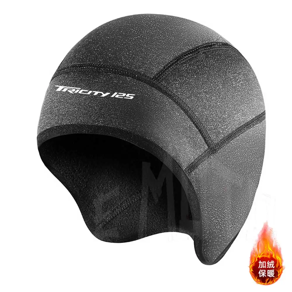 For yamaha TRICITY125 Winter Warm Cycling Cap for Men Bicycle Motorcycle Balaclava Windproof Sports Scarf Velvet Bike Face Cover