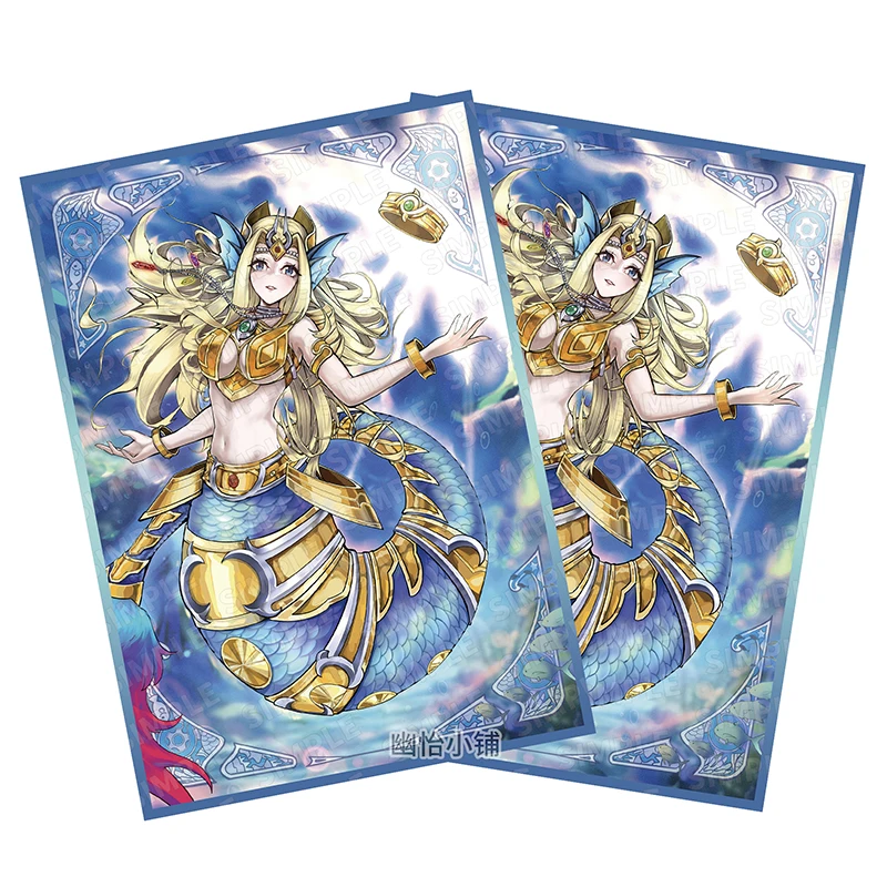 

60pcs/set Yu-Gi-OH! Mermail Abyssmander YGO Card Sleeve PTCG Anime Game Collection Card Protective Cover Gift Toy 63x90mm