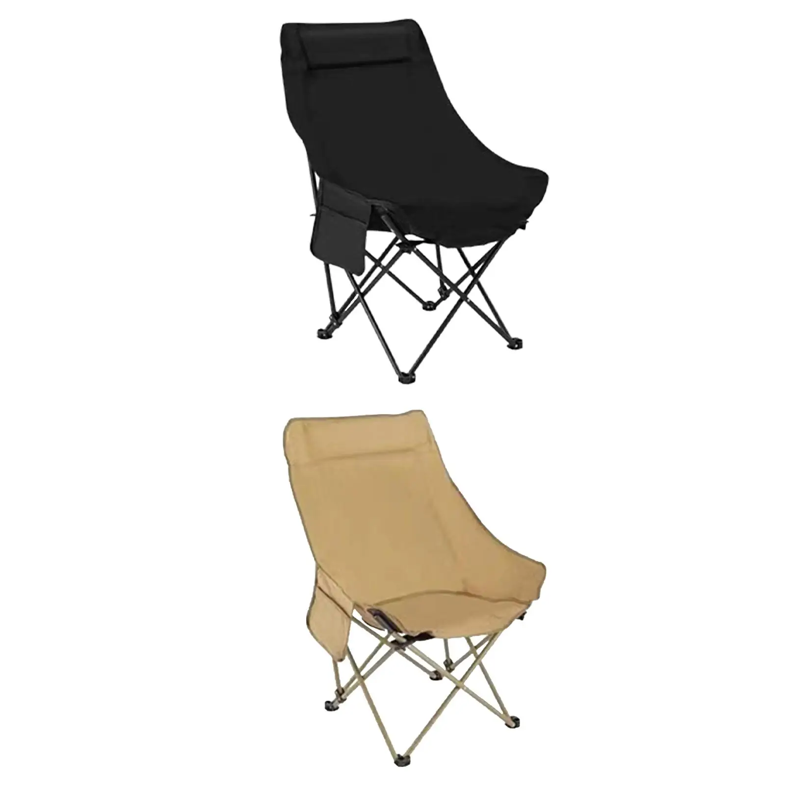 Folding Chair Scratch Resistant with Handle Seat for Hiking Garden Household