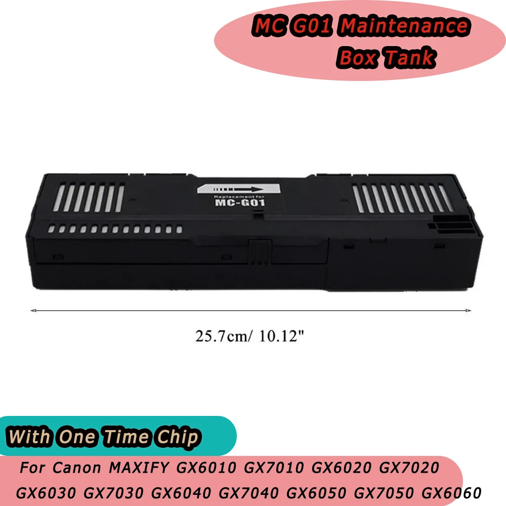 

MC-G01 MC G01 Maintenance Box Tank For Canon MAXIFY GX6010 GX7010 GX6020 GX7020 GX6030 GX7030 GX6040 GX7040 GX6050 GX7050 GX6060