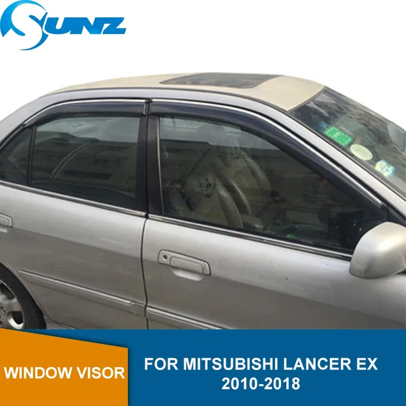 

Side Window Deflector For Mitsubishi Lancer EX 2010 2011 2012 2013 2014 2015 2016 2017 2018 Sun Rain Guard Guard Awning Shelter