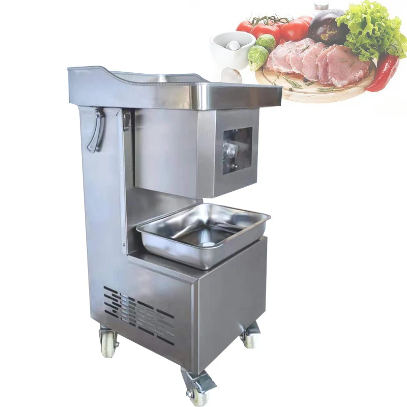 

220V/110V Electric Slicer Meat Cutter Machine Commercial Industry Meat Slicer Vegetable Cutting Machine Shredded Diced