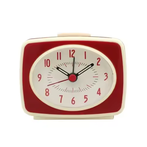 Nordic Alarm Clock for Student Battery-Powered Desktop Decoration Clock Home Gifts Glow in The Dark with Fluorescent Hands 2025