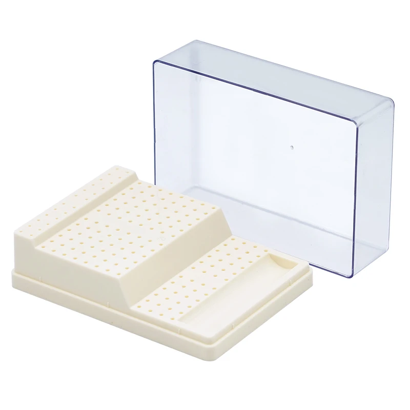 168 Holes Dental Burs Box Plastic Dental Bur Sterilizer Block Holder  Autoclave Case Disinfection Box Dentistry Supplies