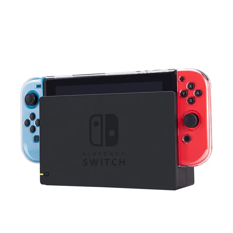 Étui de protection pour console de jeu Nintendo Switch, haute transparence, poignée PC, Full GT, protection fendue ultra fine