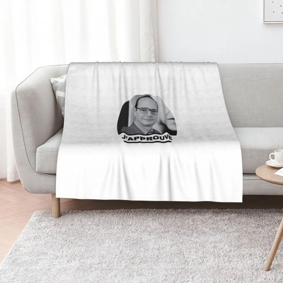 

Jacques Chirac I agree french swag Throw Blanket Loose Decorative Sofas decorative Soft Plaid Blankets
