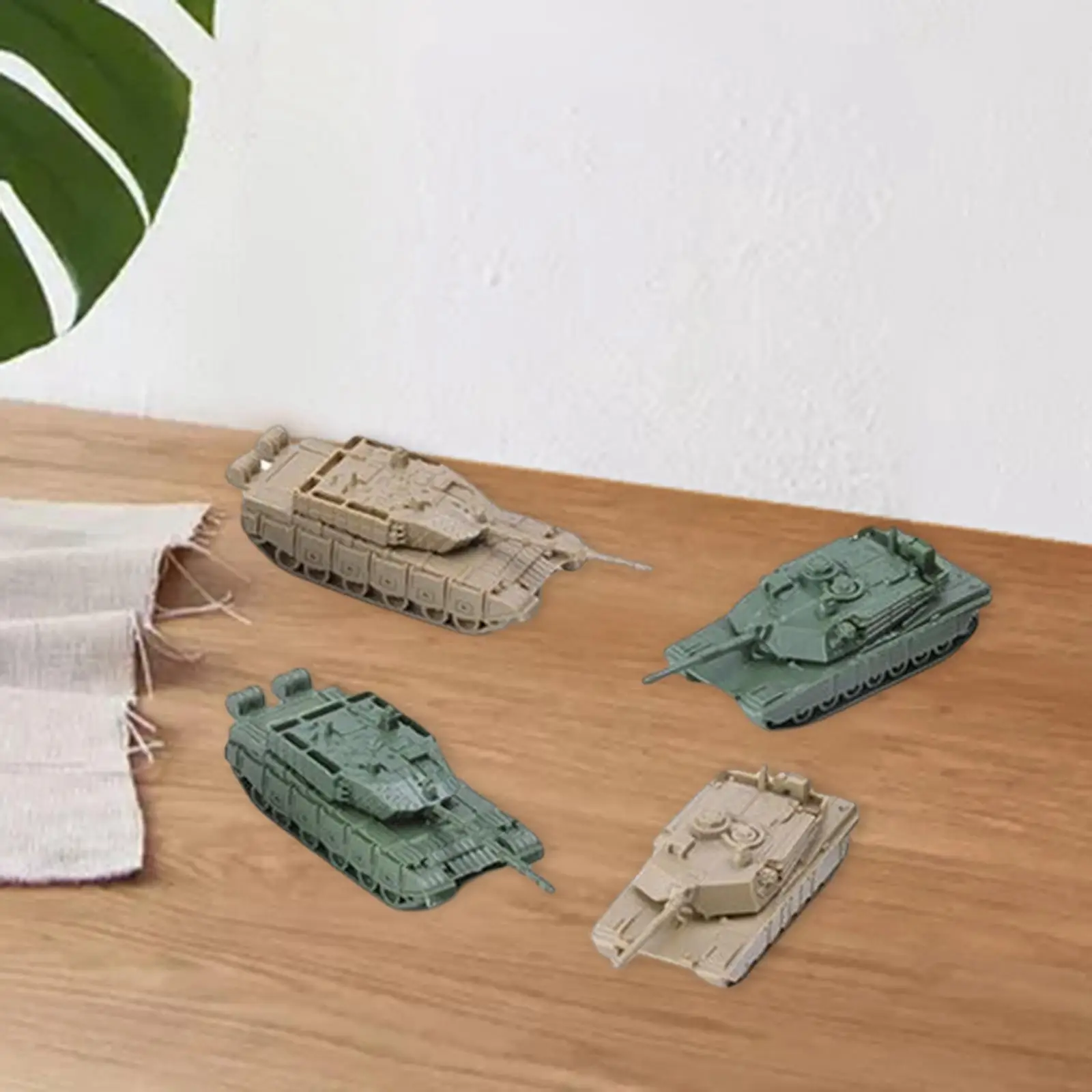 

1/144 Tank Model 4D Modern Tank Model Building Kits Rotatable Fort DIY Puzzle for Gift Keepsake Display Education Toy