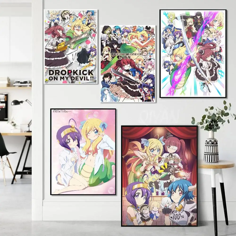 Anime D-Dropkick On My Devil Art Sticky Wall Waterproof Home Living Room Bedroom Bar Aesthetic Decoration