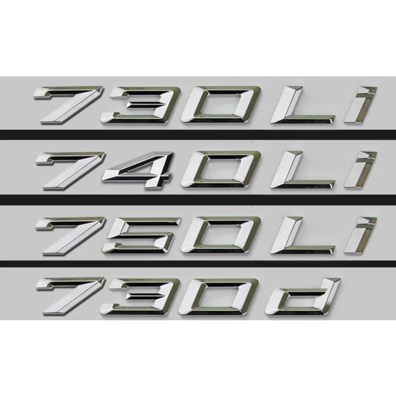 

For BMW DIY Sticker Exterior Car-styling Number M Car Sticker Decal Badge Emblem For BMW 7 Series 730i 740i 745i 730 740 750
