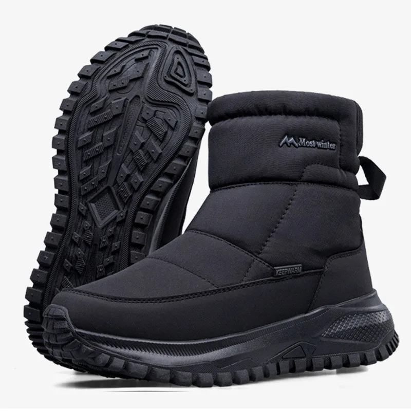 -40 ℃ الدفء الشتاء الرجال أحذية الثلوج مقاوم للماء عدم الانزلاق سميكة الدفء أحذية قطنية للرجل عالية الجودة بوتاس الفقرة Hombre #6