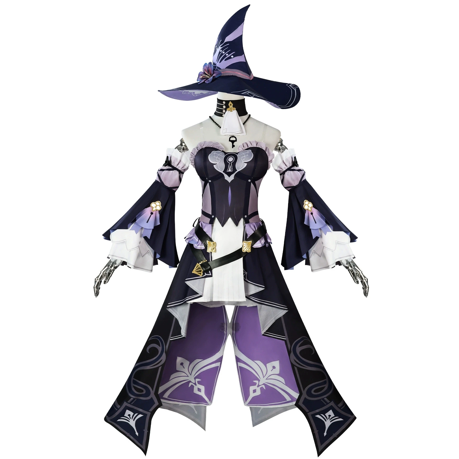 

Lolita Honkai Star Rail New The Herta Cosplay Costume Witch Hat Props Uniform Set Holiday Party Anime Carnival Dress Performance