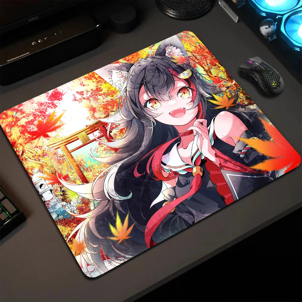 

Ookami Mio Virtual Youtuber Hololive Girl Anime Mousepad Small LockEdge Mouse Pad For Gamers Computer Desk Pad Anti-slip Rubber