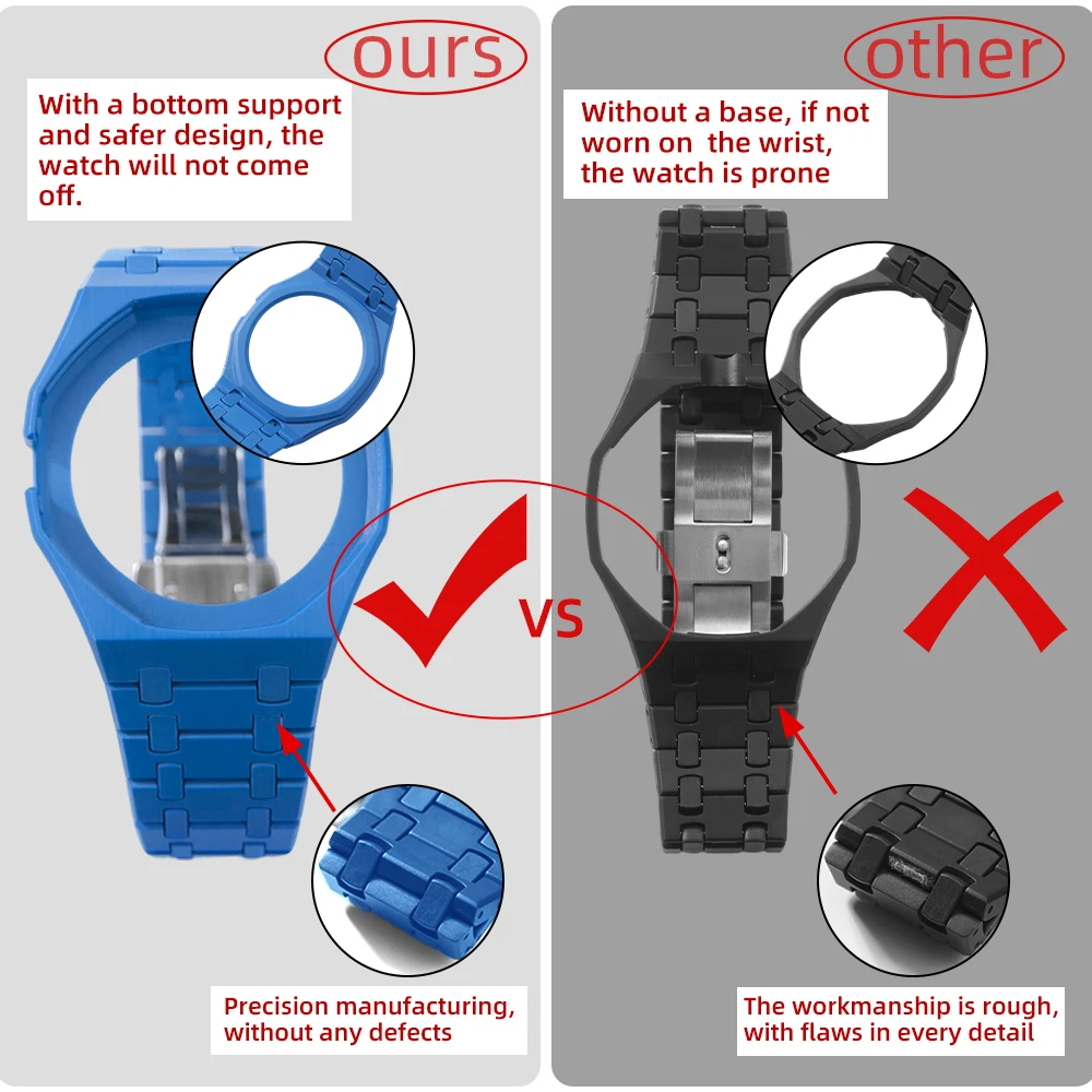 Watch Case Strap for Swatch X AP Royal POP Change To Wristwatch Modification Kit For Men Women Watches Replacement Accessories