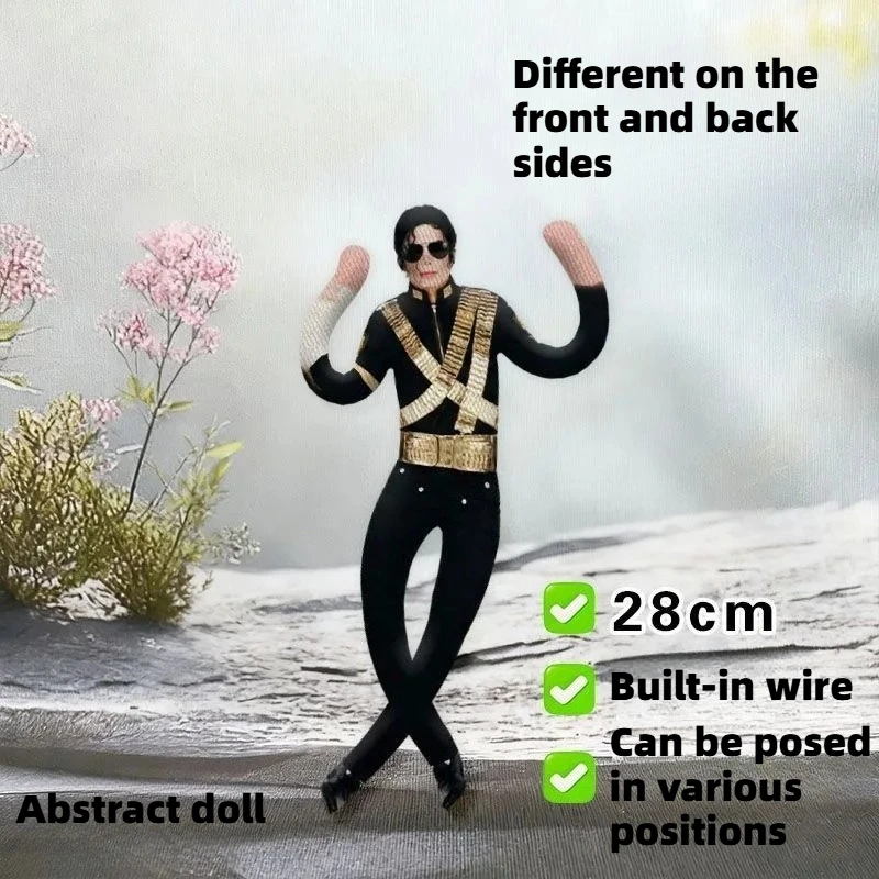 New In Stock Anime Michael Jackson Cosplay Prop Doll Plush Stuffed Figure Dolls Room Decor Abstract Joint Mobility Props Gift view 5
