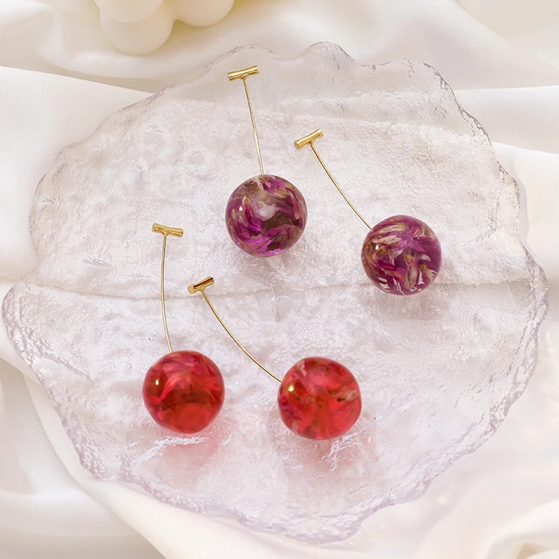 Cute Cherry Dangle Earrings For Women Girls 2 Styles Fashion Earrings Vintage Kawaii Jewelry For Girls Best Gift