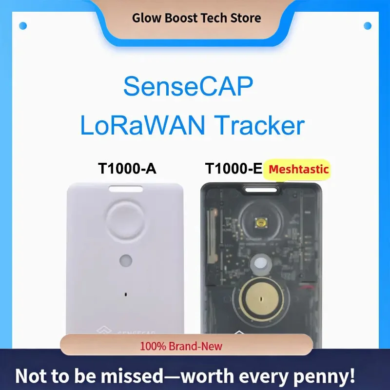 

fSenseCAP T1000-E Industrial Tracker: IP65 Weatherproof Tri-Location (LoRa/GPS/BLE) + Motion Alerts via LR1110-nRF52840-AG3335