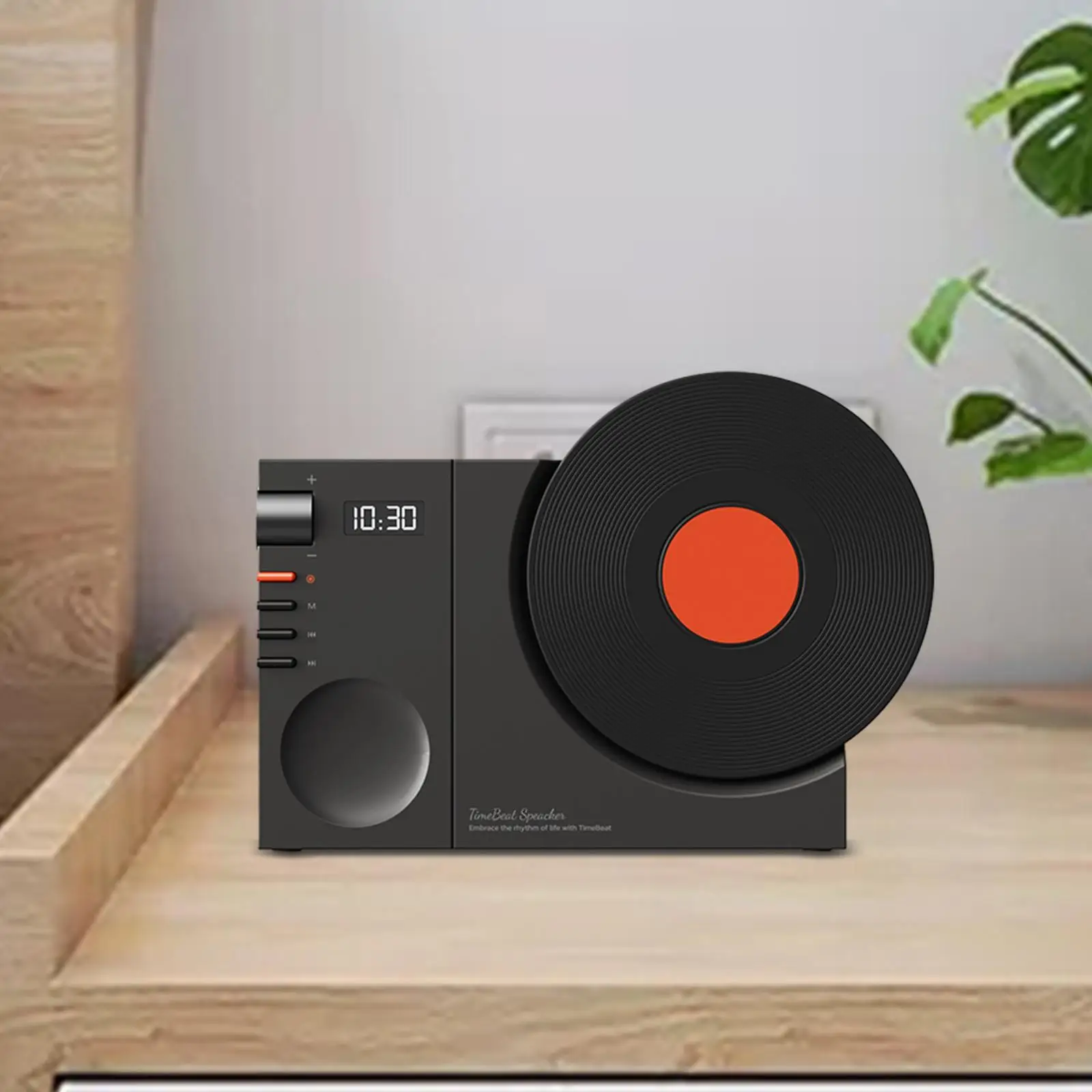 Altoparlante Wireless portatile regali di compleanno con orologio giradischi retrò Design ornamento da tavolo per piscina da viaggio Home Party Beach