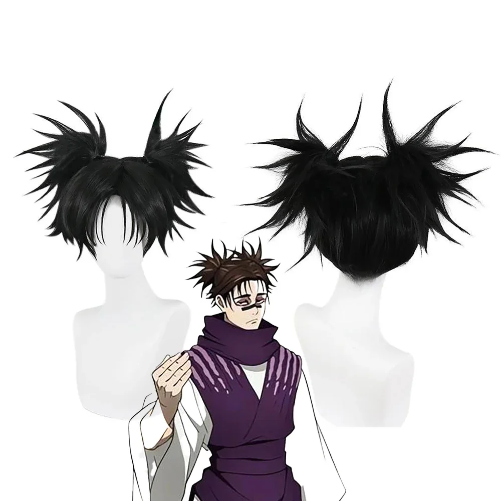 Hot Sale Anime Jujutsu  JJK Cosplay Synthetic Hair Double Ponytail Wig for Women Men Halloween Daily Party Women Men Wig