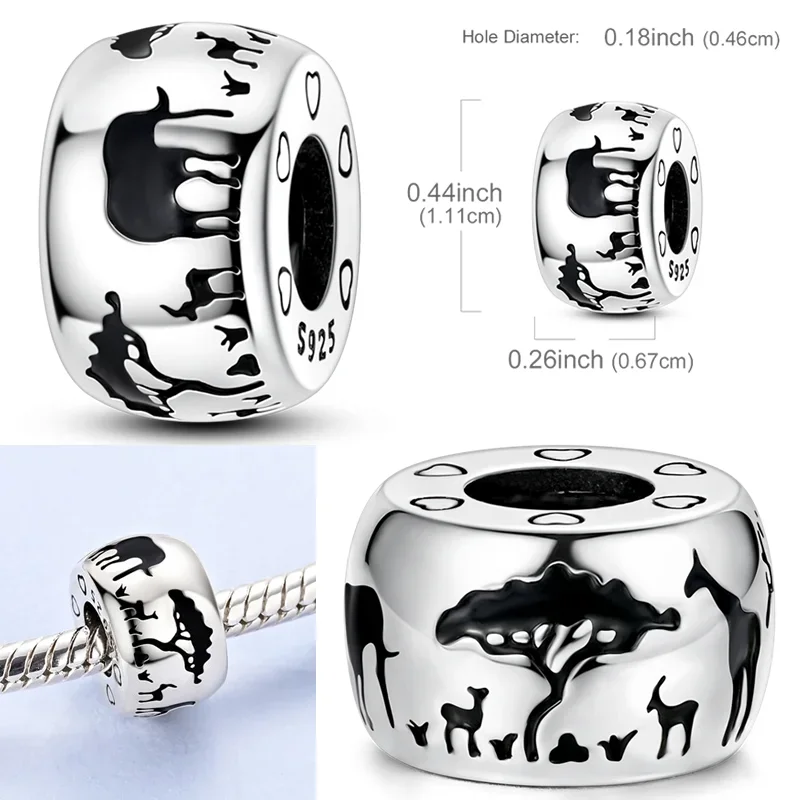 

925Sterling Silver Infinite Love Golden Heart Puppy Dolphin Pumpkin Car Charm Bead DIY Bracelet Necklace Women fine Jewelry Gift