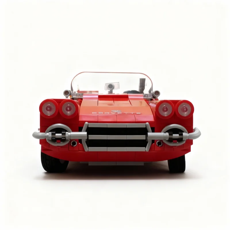 1227 Piezas MOC Icons Corvette Sport Hood Mod, Bloques de Construcción de Modelos, Juguetes de Arquitectura, Idea de Bricolaje, Regalo de Navidad, Educación Creativa