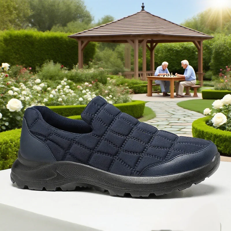 Men's Anti Slip Sports Shoe Design Thick Sole All Day Comfortable Walking Shoes Urban Style Commuting  Fast Running Shoes 2025