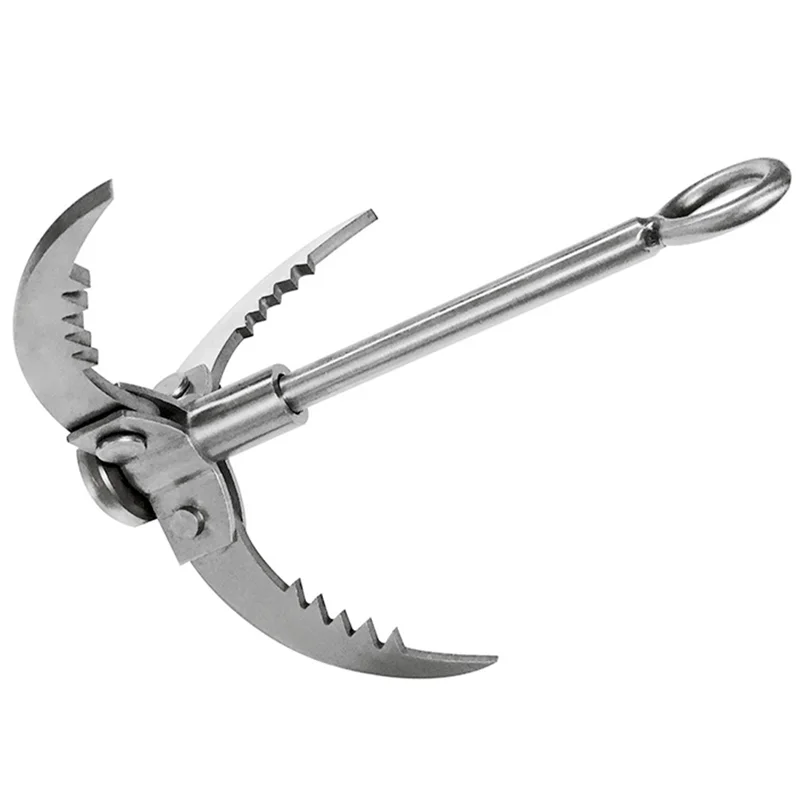 Outdoor Survival Stainless Steel Mountaineering Claw Hook Field Outdoor Survival Wild Rock Climbing Mountaineering