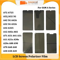 Novecel 10pc Ori LCD Screen OLED Polarizer Film LCD Filter Parts For Samsung Galaxy A71 A80 A21s A30s A32 A52 A31 Replacement