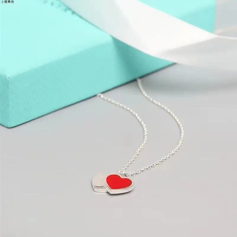 2024 Hot Sale Fashion Trend Sweet Women's Jewelry Classic Mini Heart Necklace Exquisite Temperament Cute Party Gift