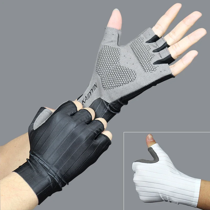 Sports Aero Cycling Gloves Men Women Guantes Ciclismo - Pure Color Bike Gloves