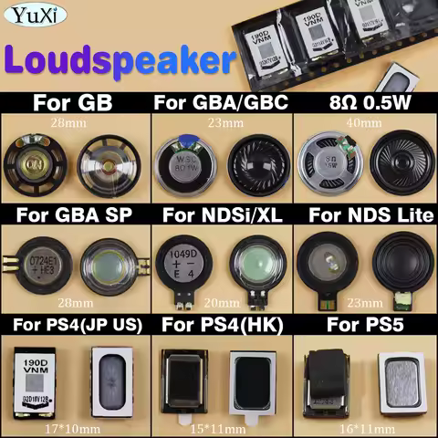 2Pcs Loudspeaker For Nintend Gameboy Color GBC GBA SP NDS Lite NDSi XL Speakers For PlayStation 5 PS4 Game Controller Repair