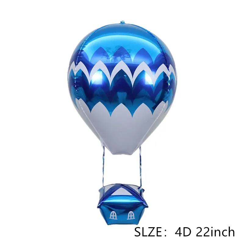 New 4D Wave Hot Air Balloon Flying House Fairy Tale Aluminum Film Ball Kids Birthday Party Holiday Outdoor Wedding Floating Deco