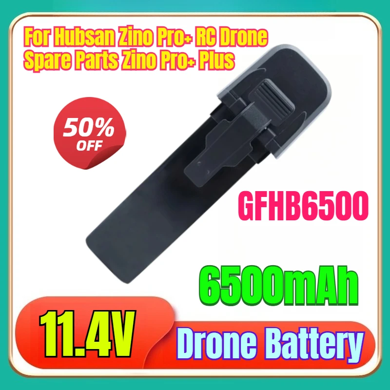 

High Quality New 11.4V 6500mAh Drone Battery for Hubsan Zino Pro+ RC Drone Spare Parts Zino Pro+ Plus Replacement Battery