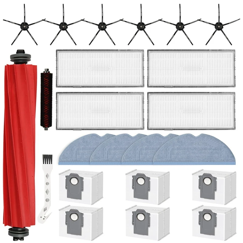 Roborock S7 Maxv Ultra S7 Pro용 액세서리 세트, 로봇 진공 청소기, 메인 브러시, 필터, 걸레 패드