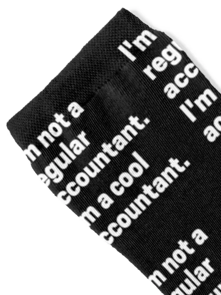 I'm Not A Regular Accountant I'm A Cool Accountant Funny Accounting Socks professional running winter gifts Socks Woman Men's