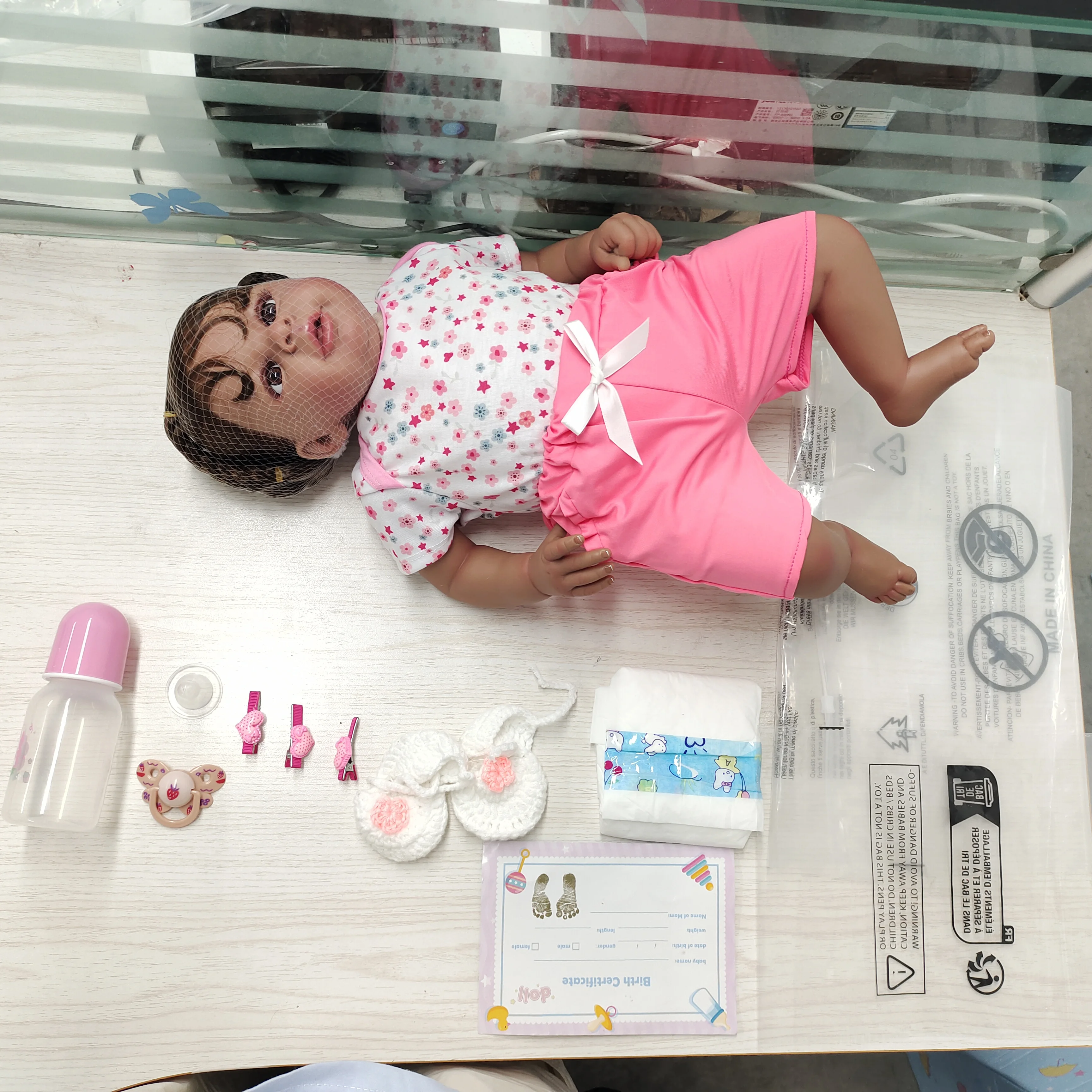 Kids Toys New Born - دمى أطفال واقعية سوداء البشرة، دمية