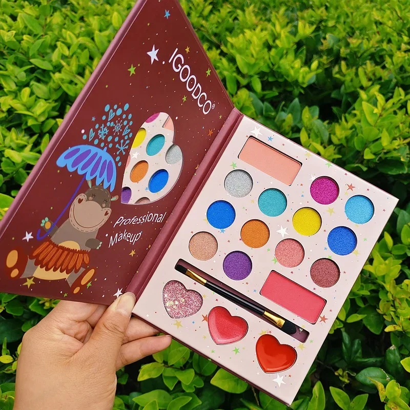 14/17 Farben Lidschatten-Palette Perle Matte Glitzer Pailletten Make-up-Palette Bühnen-Make-up-Palette