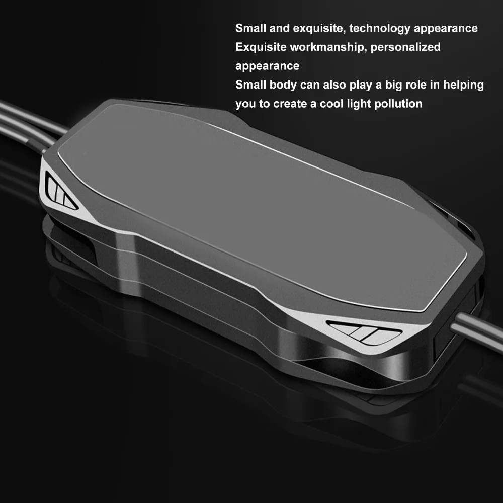5V ARGB PC Fans Controller Kit Multiple Lighting Modes Manually Control Light Bar Controller 3Pin PC Fans Controller
