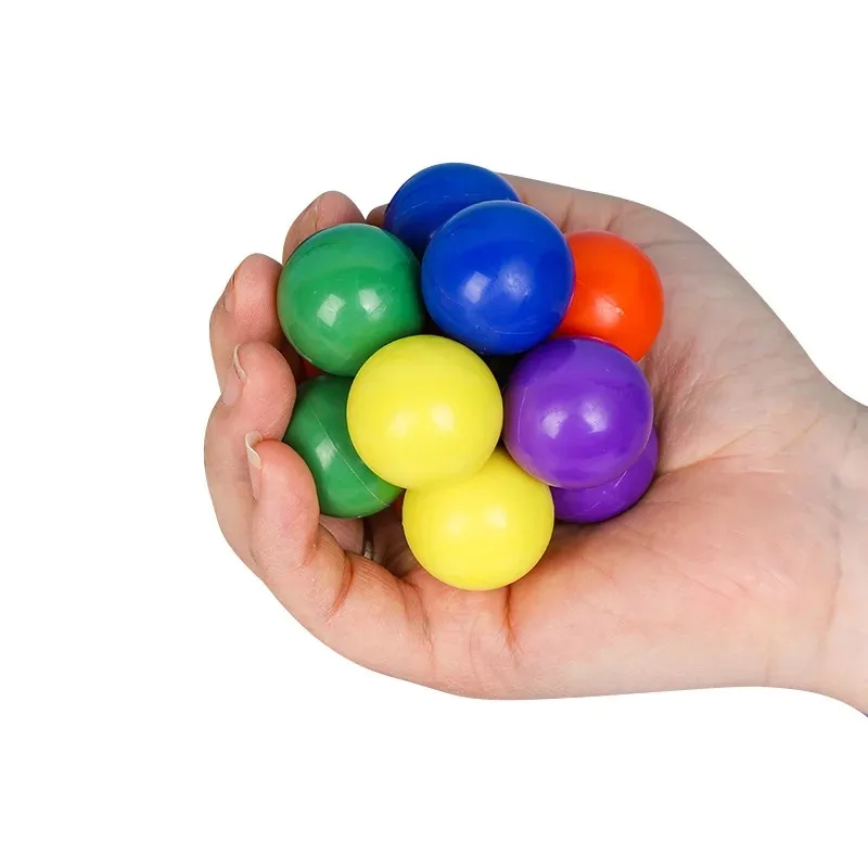 Stress Relief Fidget Ball - Rotating Stretch Sensory Toy Anti-Anxiety Desk Toy for Adults Office Squeeze Ball Gift