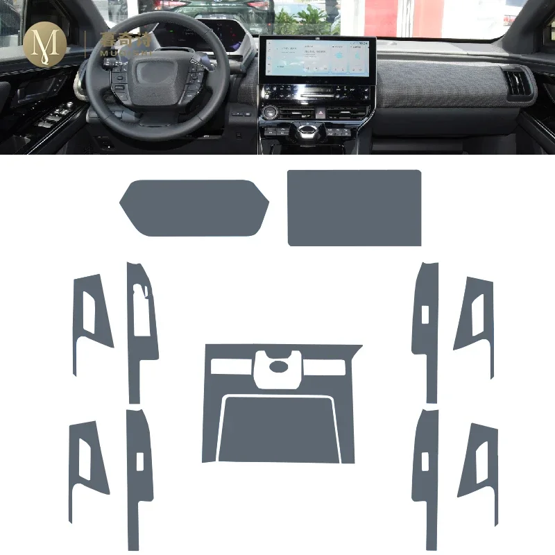 For Toyota BZ4X 2022-2023 Car Interior Center console Transparent/Matte TPU Protective film PPF Anti-scratch Repair film refit