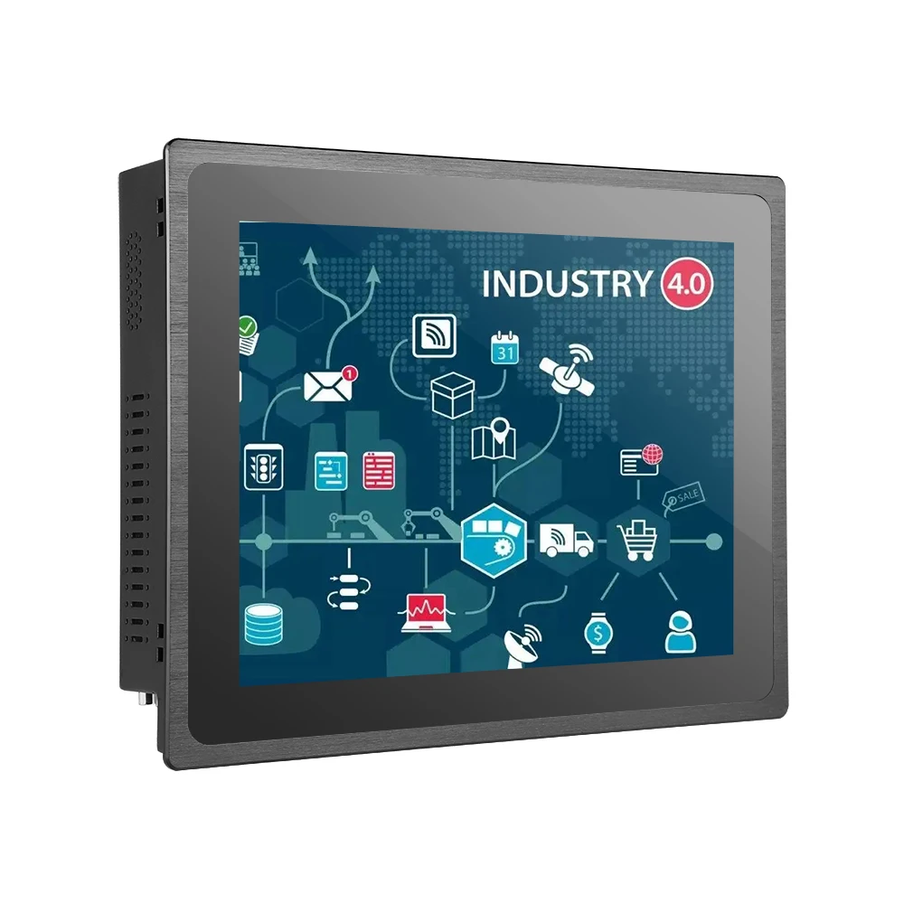 

OEM All In One Ip65 Waterproof Industrial Computer 10.4/12.1Inch Industrial Fanless Touch Screen Panel PC