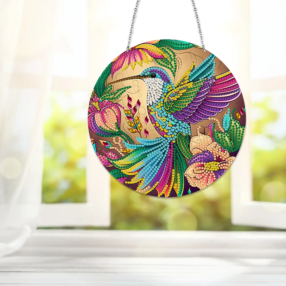 

DIY Diamond Suncatchers DIY Crystal Diamond Art Suncatchers Skull Double Side Diamond Painting Suncatcher Home Garden Decoration