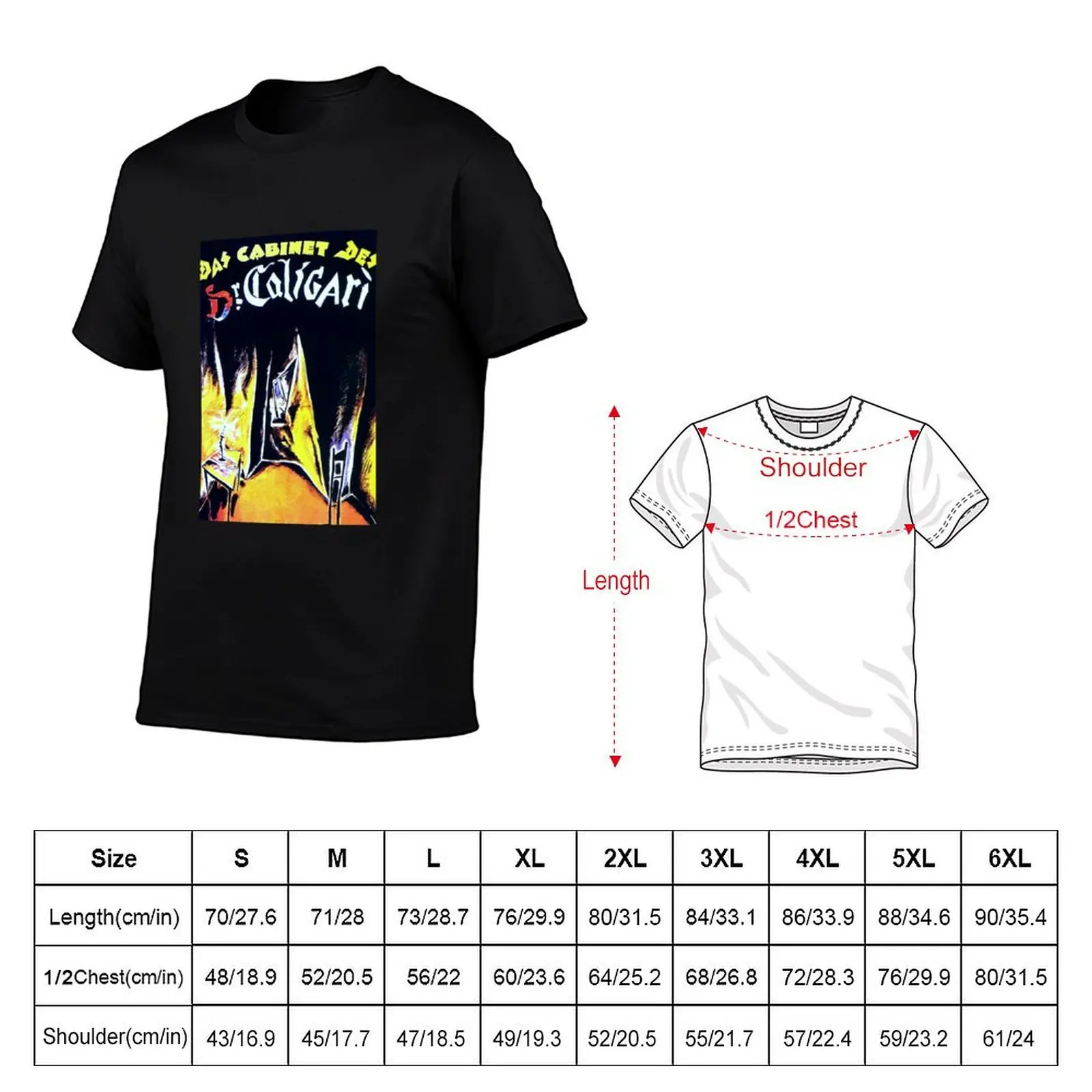 Caligari Poster With Chair T-Shirt basketball graphic tees boys whites shirts graphic tee mens designer t shirt