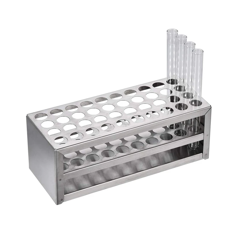 14Mm 40 Hole Aluminum Test Tube Rack Multifunctional Laboratory Test Tube Holder Laboratory Equipment