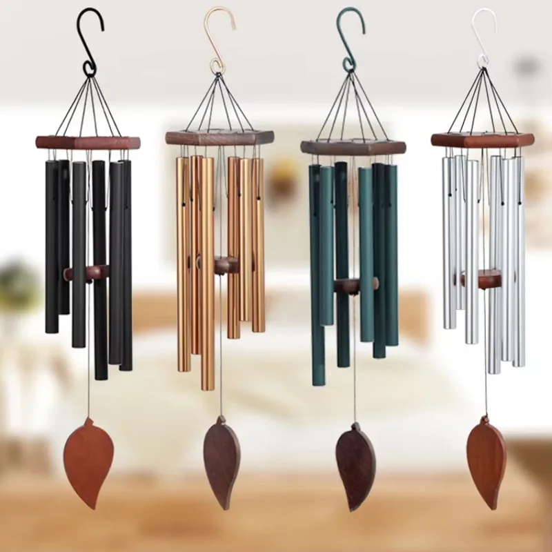30 Inch Music Metal 6 Pipe Wind Chime Outdoor Yard Garden Patio Decoration Creative Gift Aluminum Tubes Metal Wind Chimes